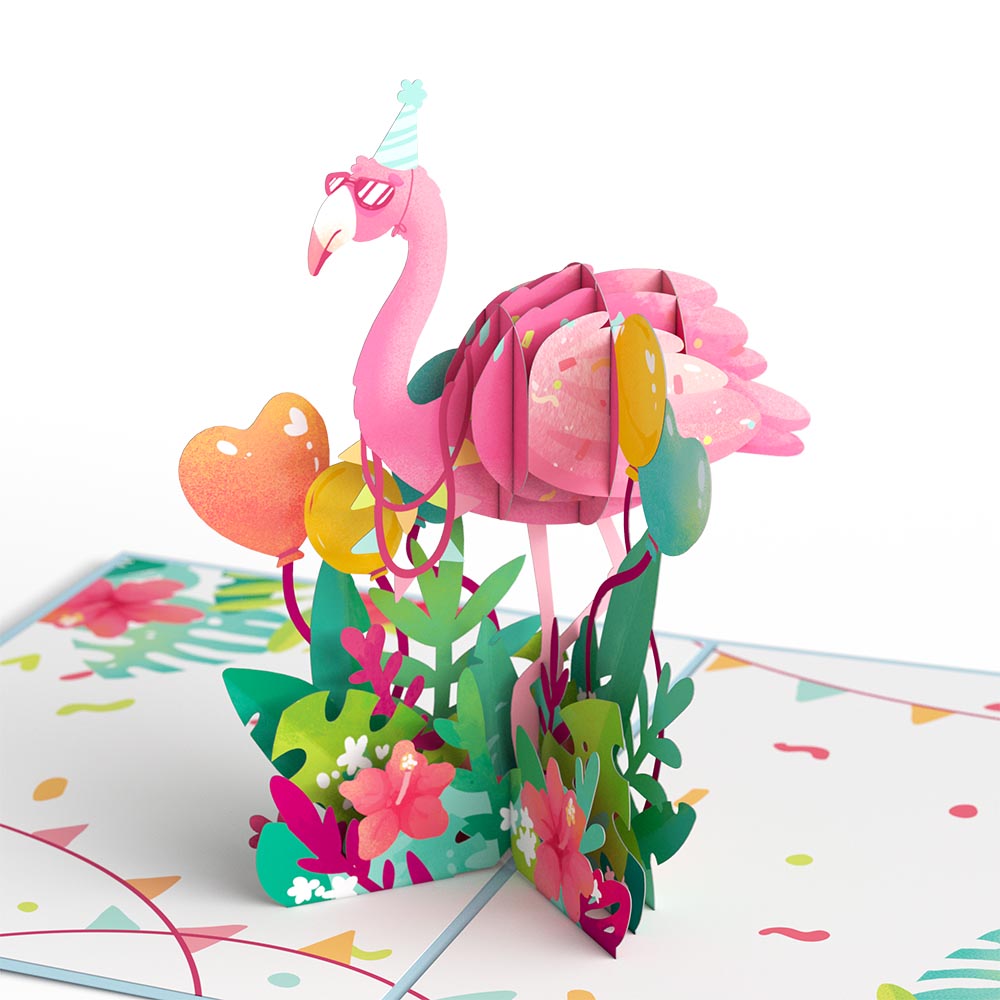 Flamazing Birthday Flamingo Pop-Up Card and Sentiment Set、mySite、solidvoid