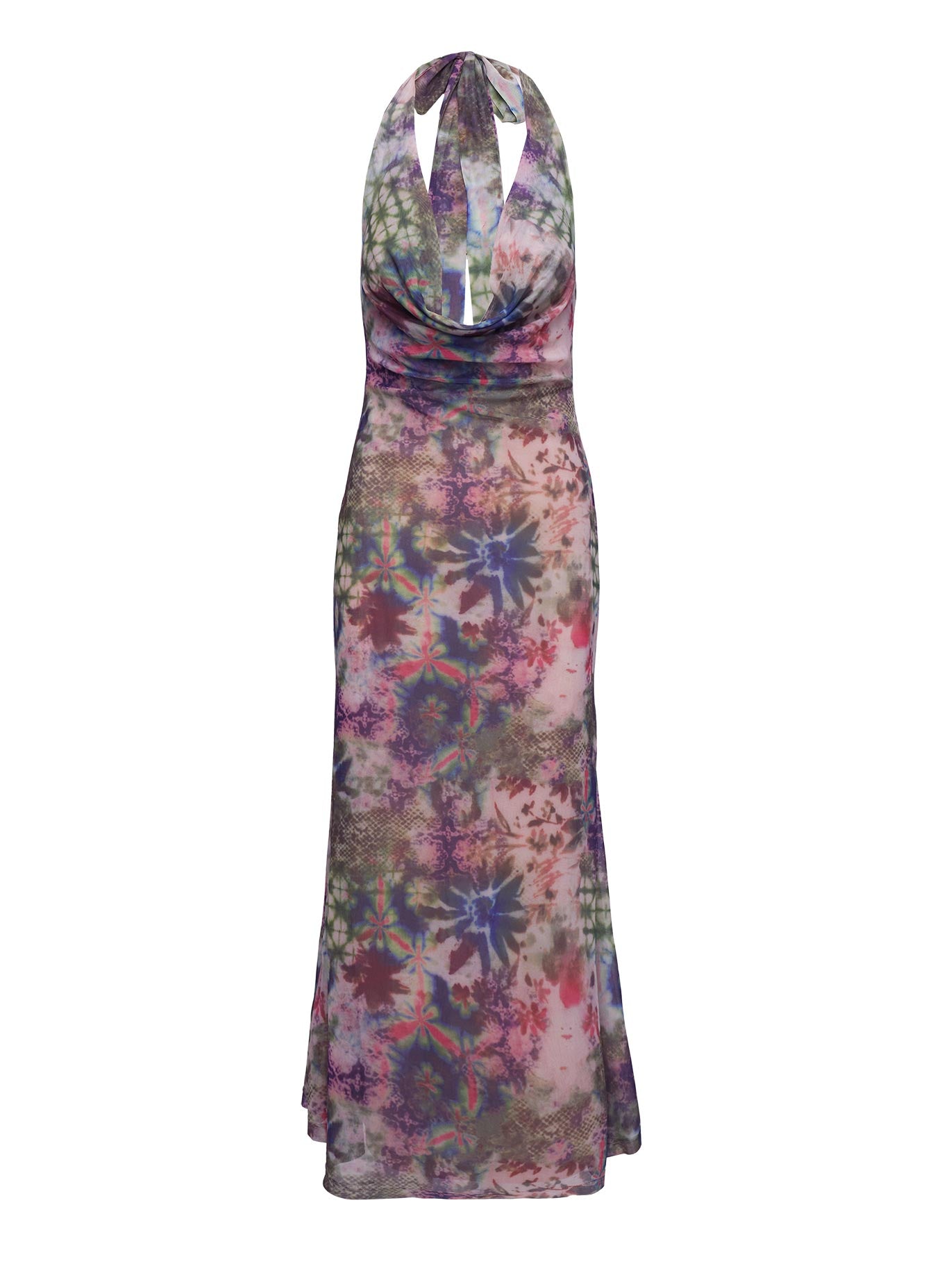 Cassiday Halter Maxi Dress Multi、mySite、solidvoid