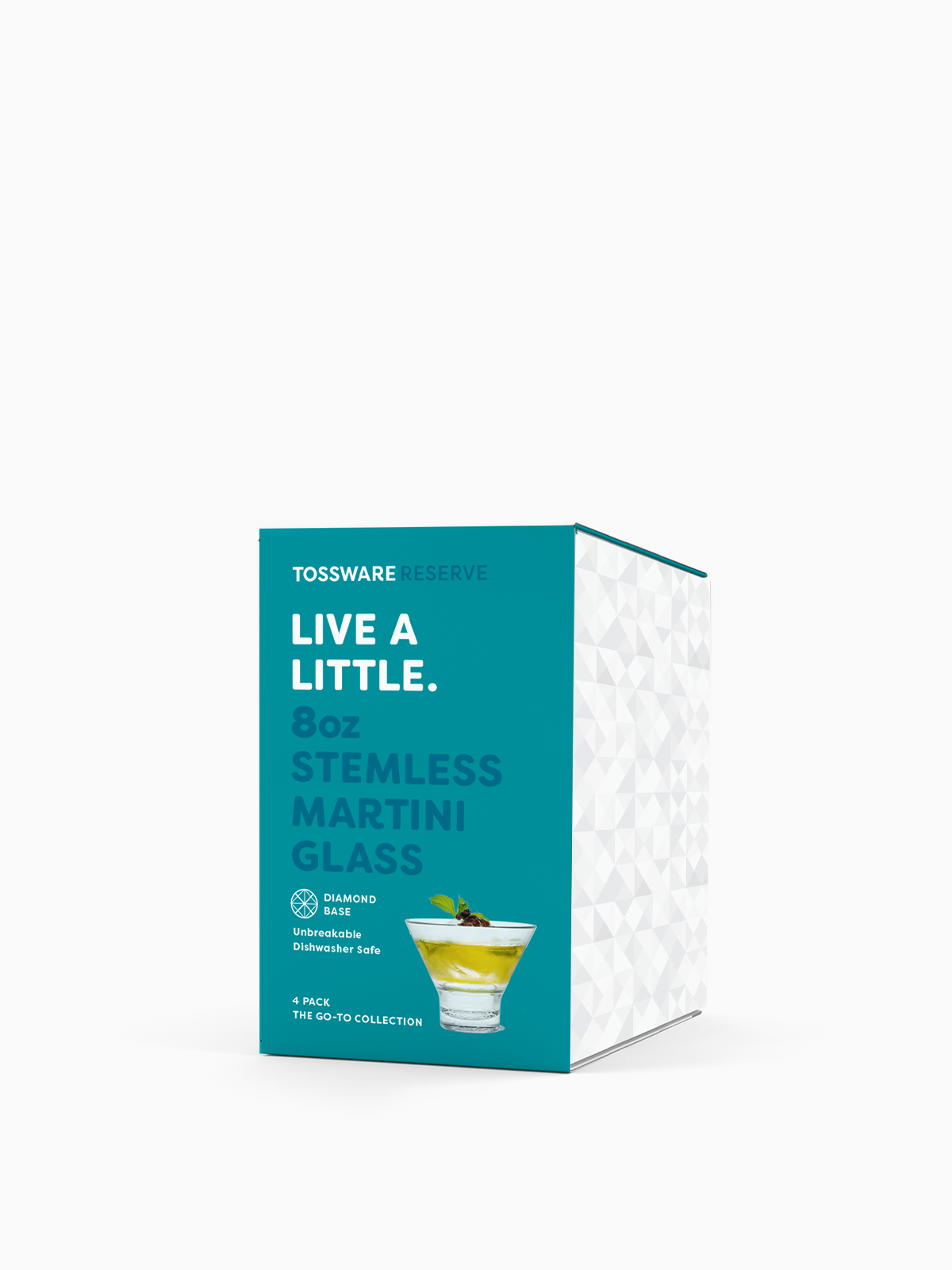 MSRP RESERVE 8oz Stemless Martini Tritan Copolyester Glass、mySite、camillekostekn