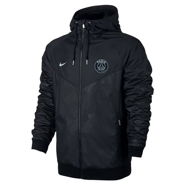 Nike Men's Paris Saint-Germain Authentic Windrunner Jacket Black/Pure Platinum、mySite、bottomscart