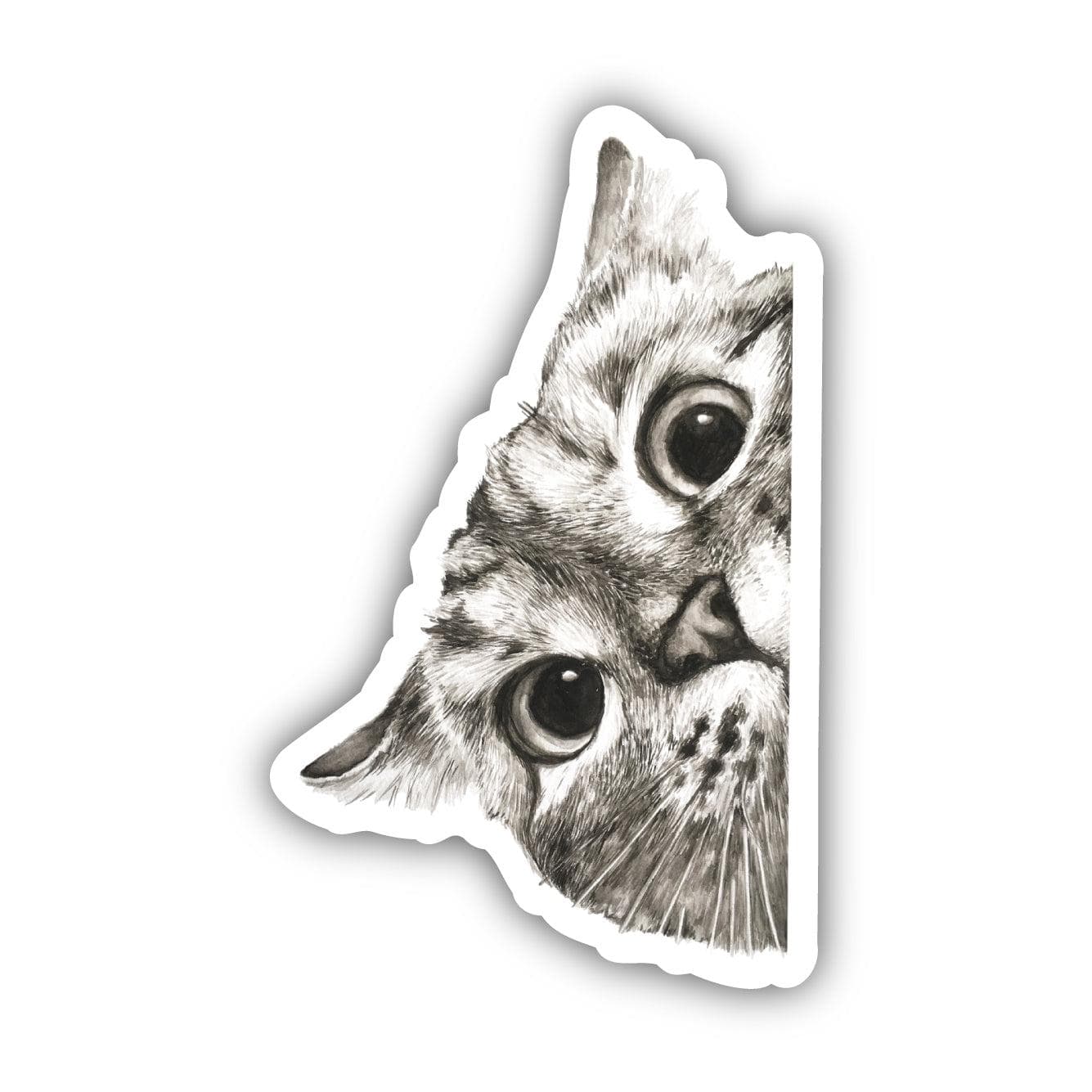  Peeking Cat Sticker、mySite、elrpsem3k