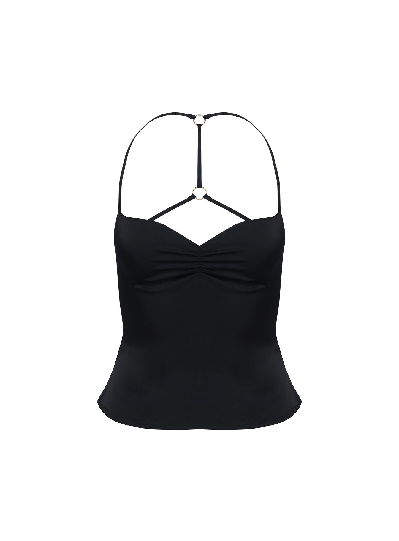 Floresta Razor Back Halter Top Black、mySite、solidvoid