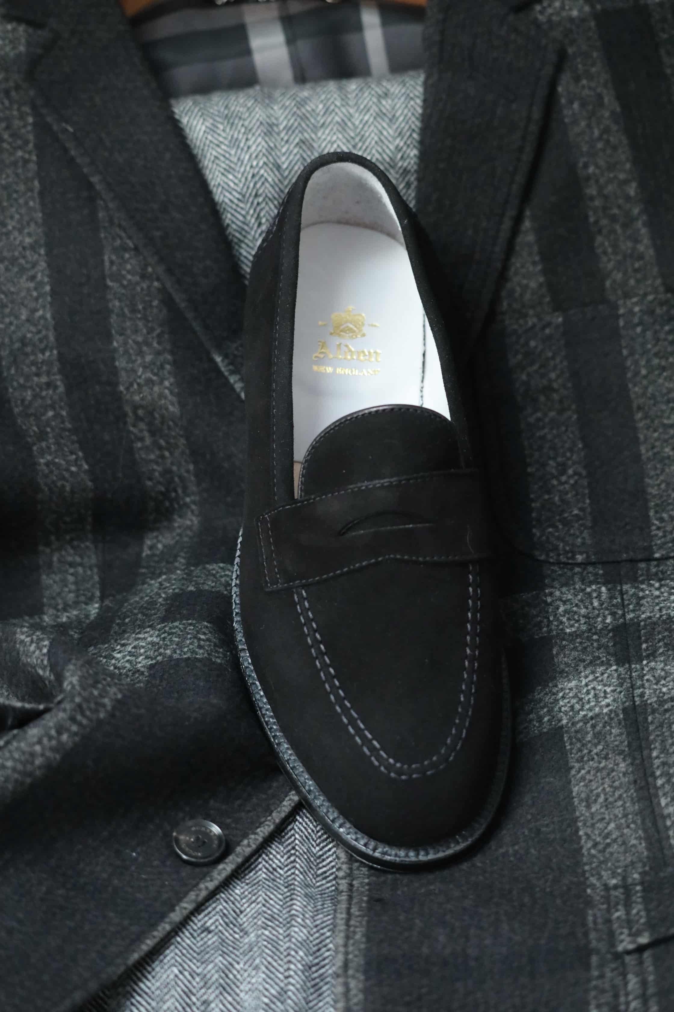  D2229 - Madison Penny Loafer In Black Kid Suede、mySite、preschool7hills