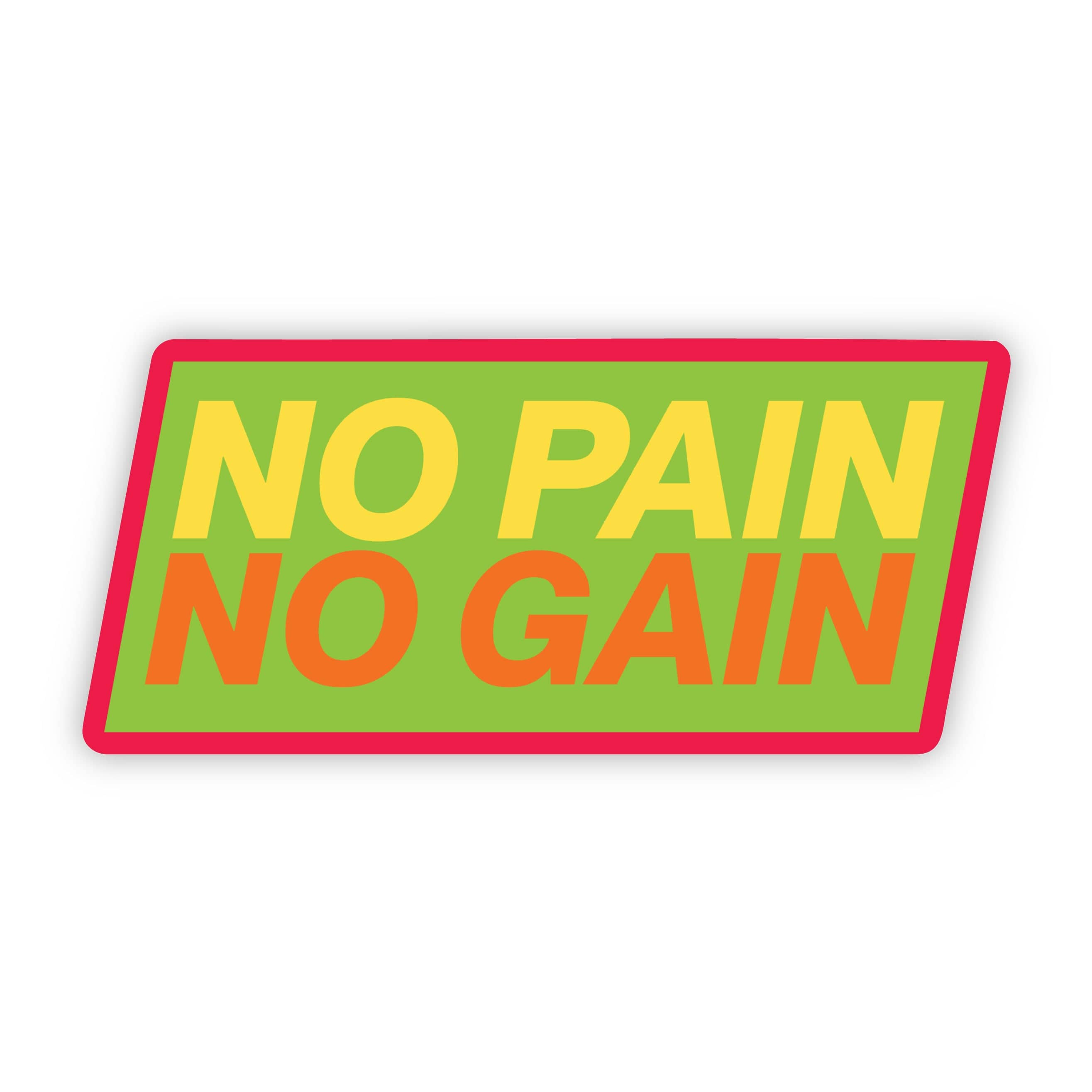  No Pain No Gain Sticker、mySite、elrpsem3k