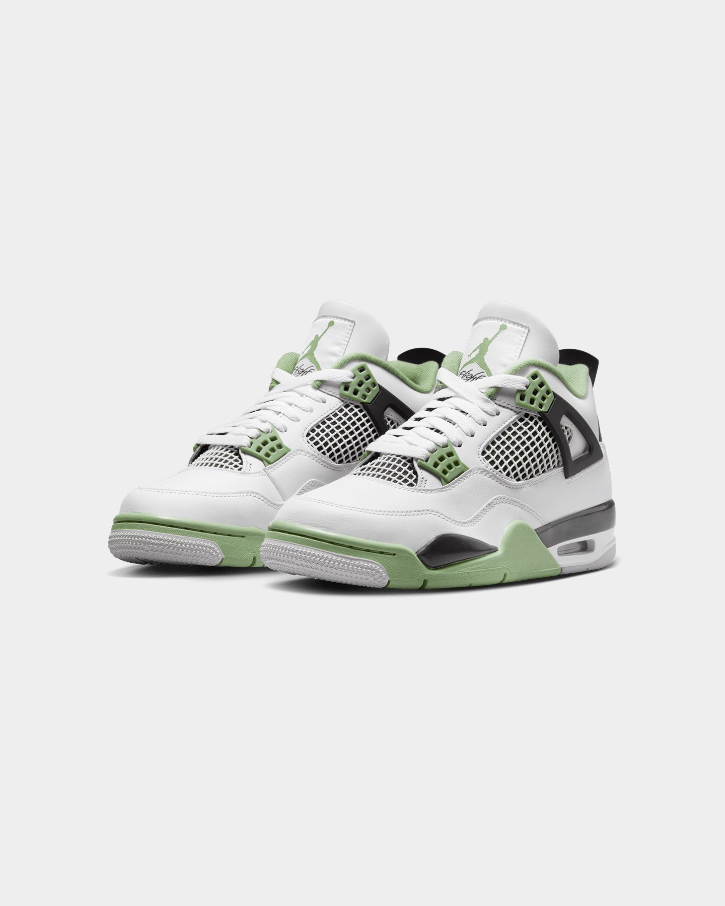 Jordan Women's Air Jordan 4 Retro Seafoam White/Oil Green、mySite、zt4zffjzw