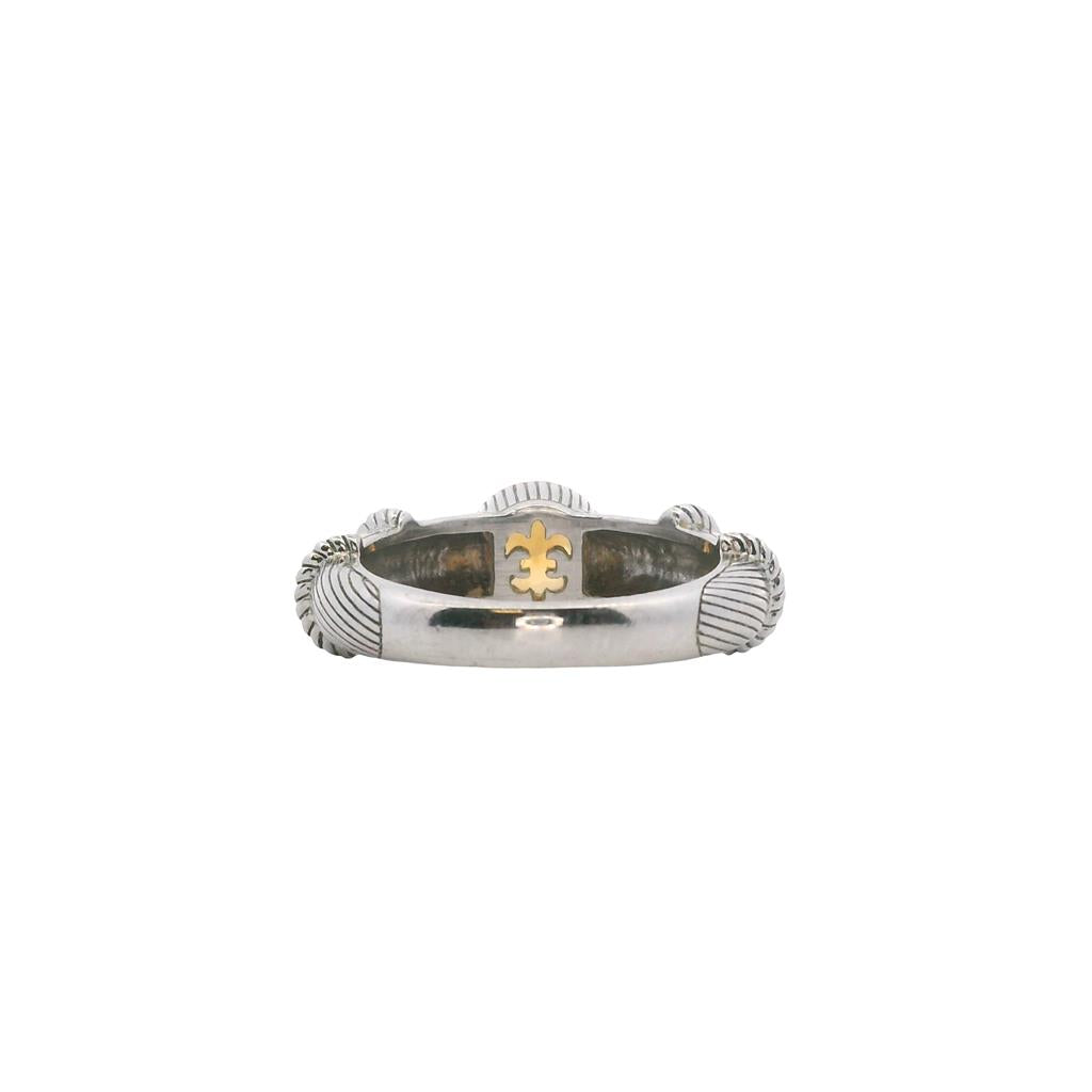  Estate Sterling Silver 0.74ctw Citrine Judith Ripka Ring