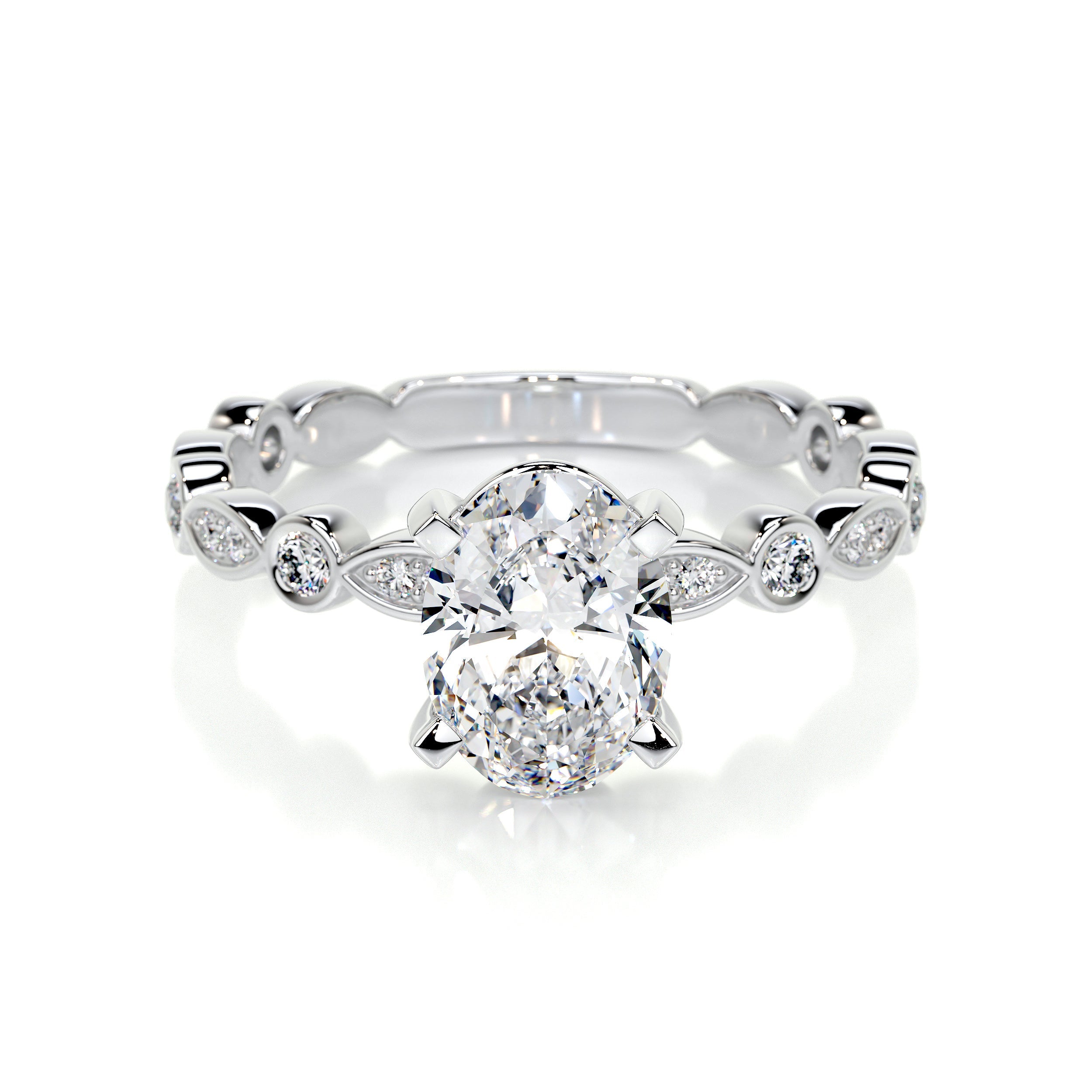 Amelia Lab Grown Diamond Ring -14K White Gold、mySite、hinf8tx79