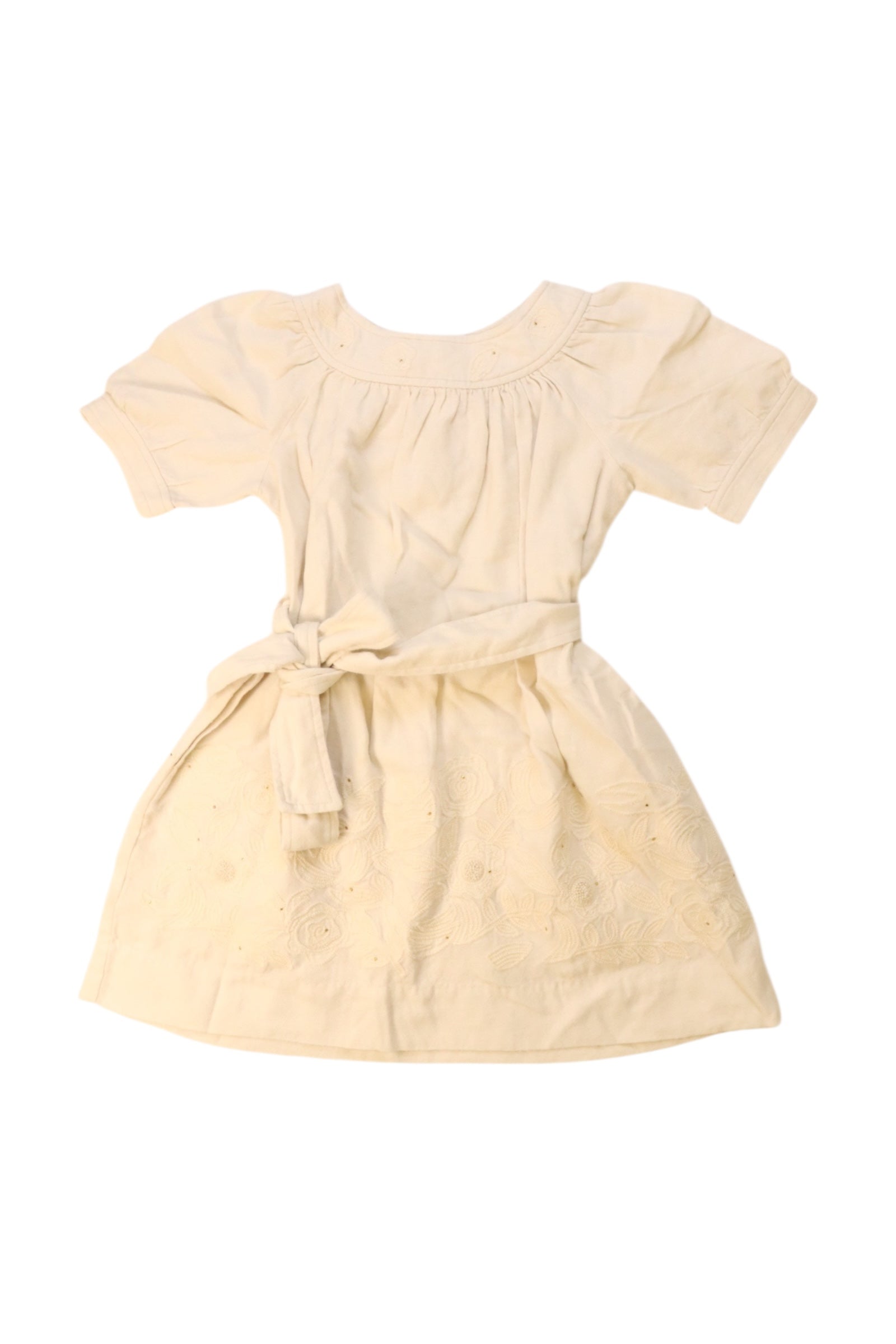 Bonpoint Lace Dress With Belt, Size 4T、mySite、g9winljtr