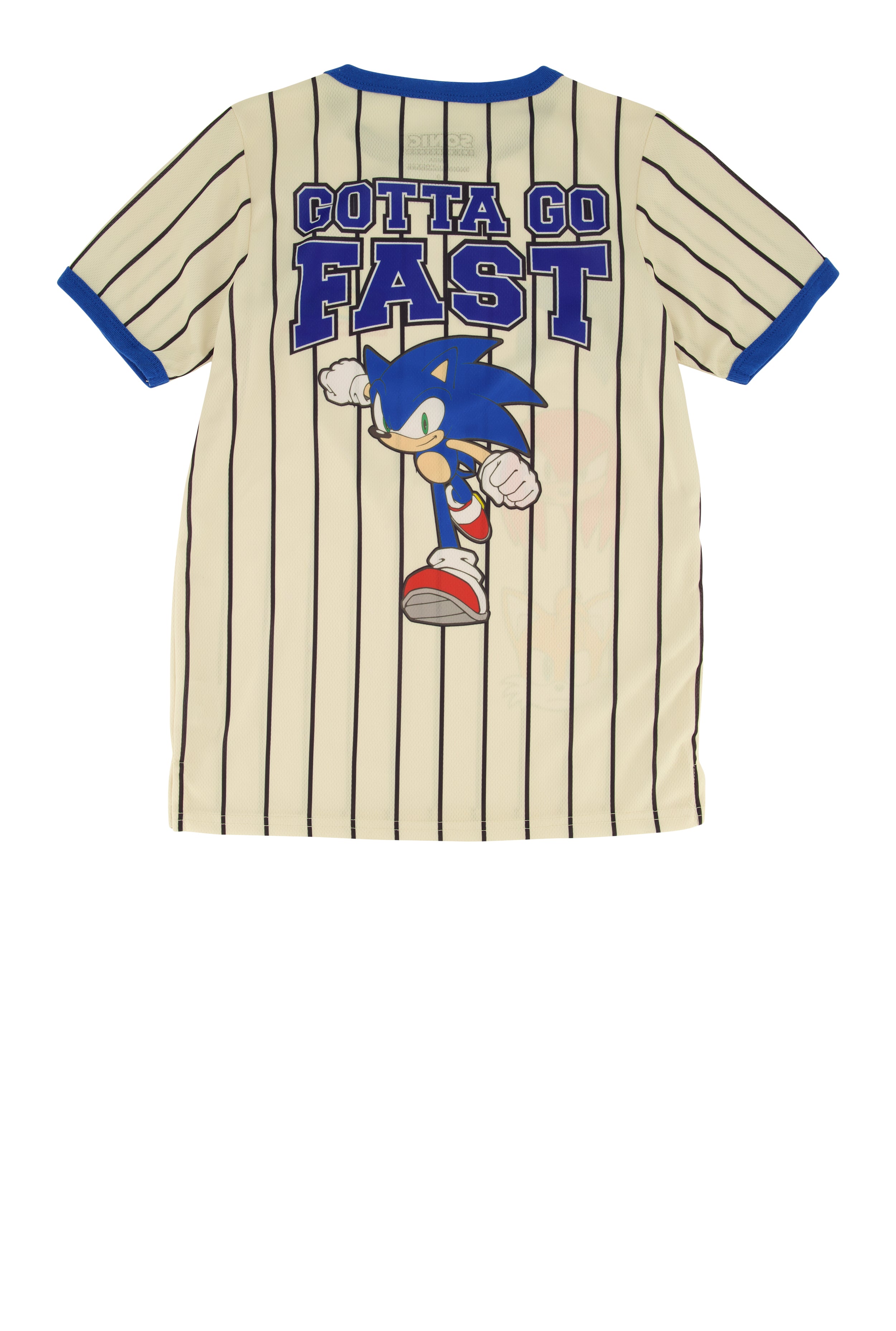 Boys Sonic The Hedgehog Striped Baseball Jersey、mySite、camillekostekn
