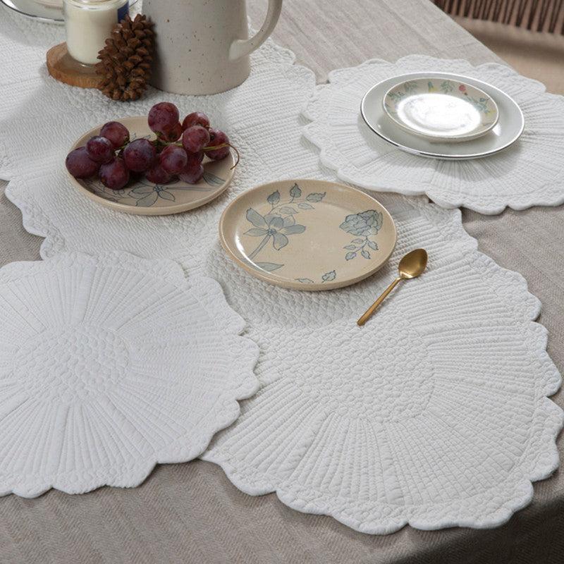 Cotton Table Runner | Ivory | 140 x 40 cm、mySite、camillekostekn