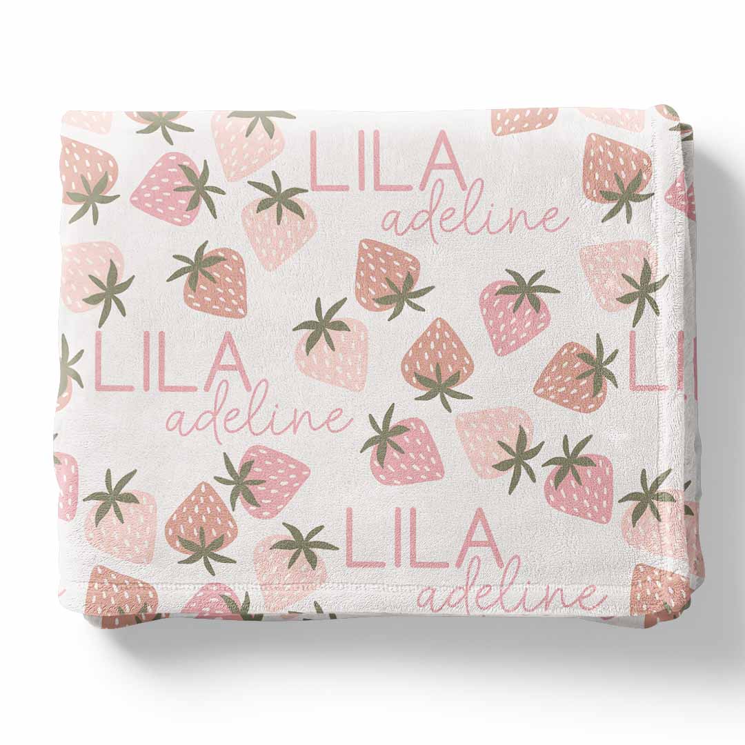  Berry Happy Personalized Kids Blanket、mySite、layawaytickets