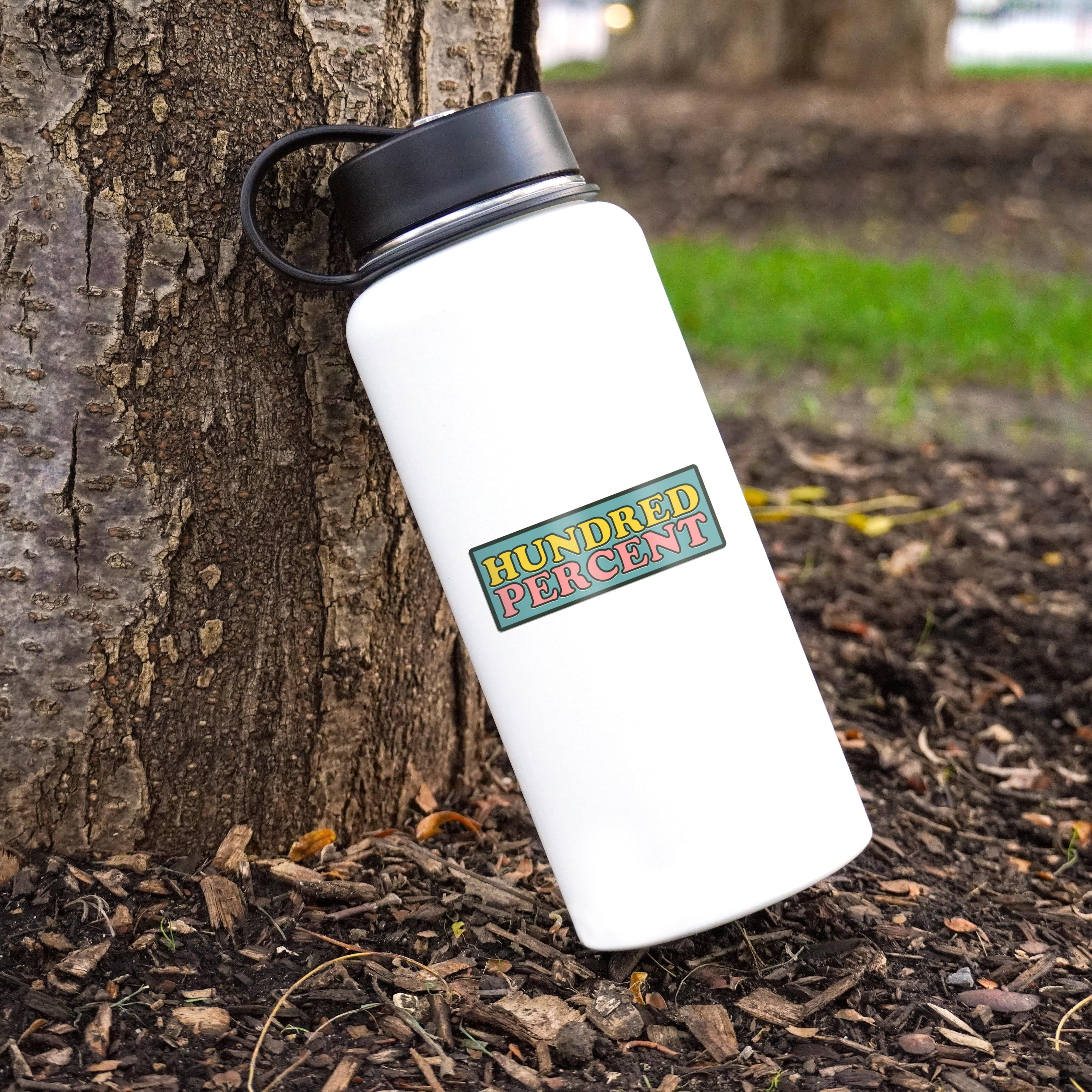  Hundred Percent, lettering in black box, yellow and pink sticker、mySite、elrpsem3k