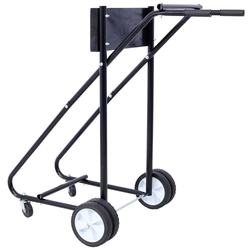 Outboard Boat Motor Stand, Engine Carrier Cart Dolly for Storage, 315lbs Weight Capacity, w/Wheels (black)、、eastwooduniform