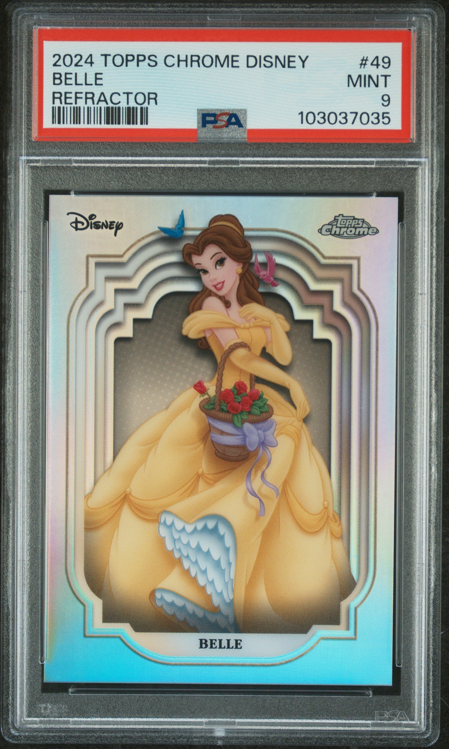 Belle #49 Refractor PSA 9 Topps Chrome Disney 2024、mySite、waistdrama