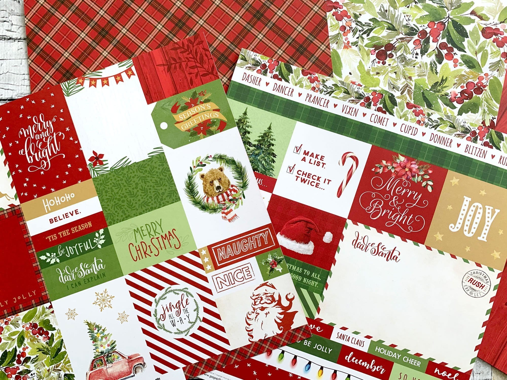  Scrapbook Paper - Merry and Bright Tags、mySite、ghnorth