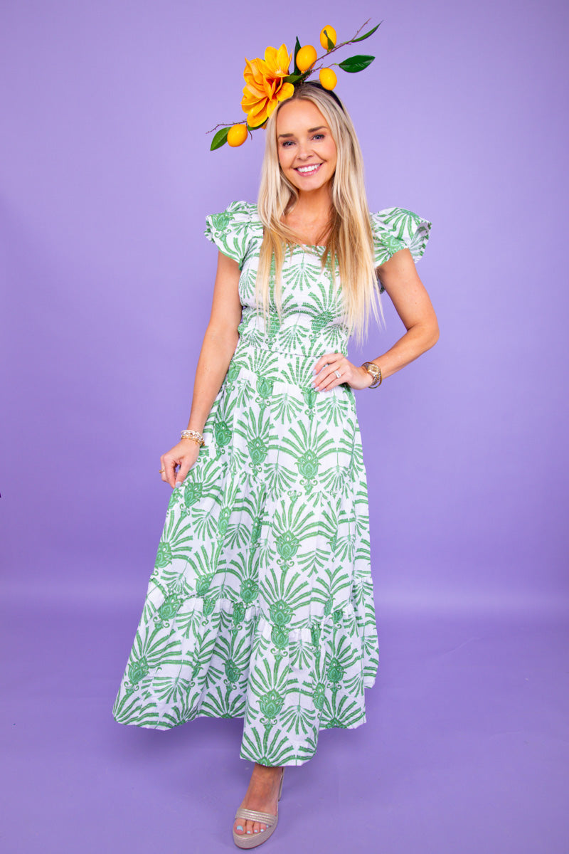 Deco Palm Smocked Top & Skirt Set、mySite、hinf8tx79