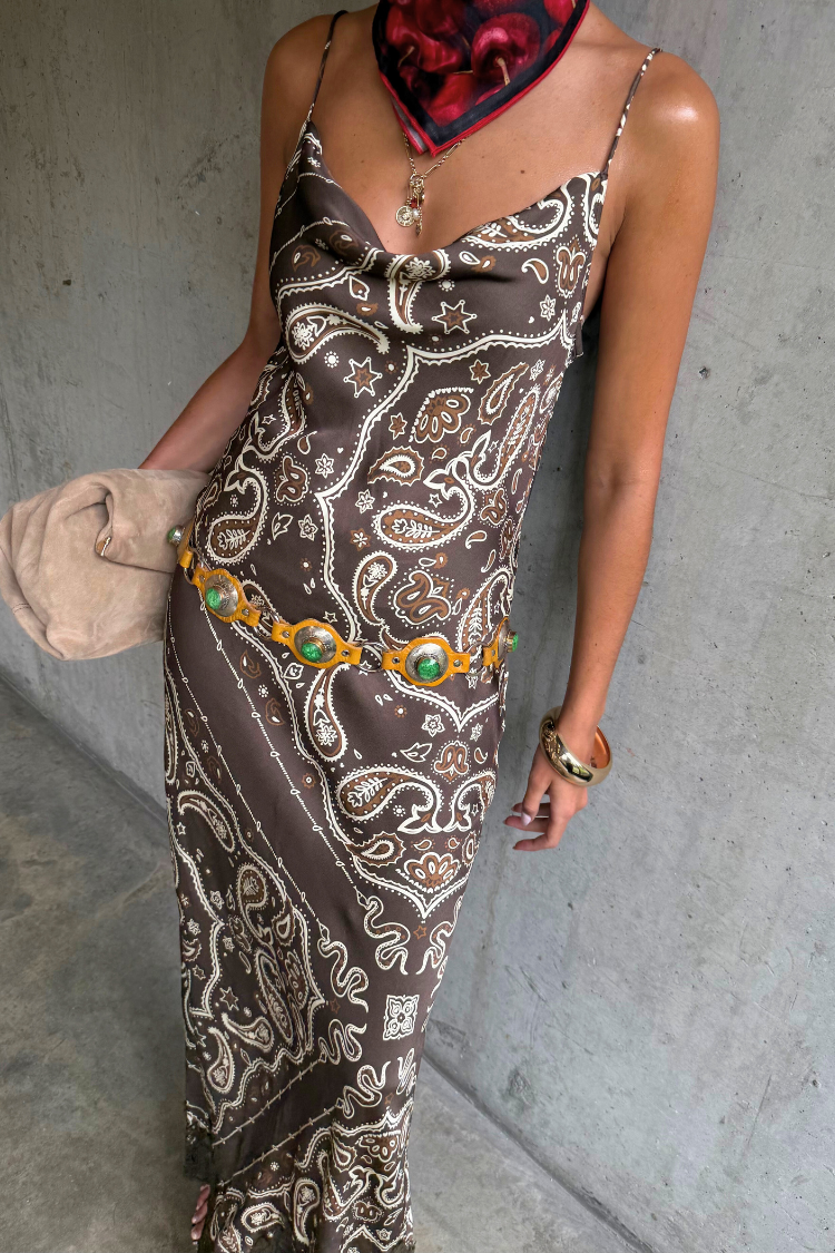 Brown Bandana Patti Dress、mySite、solidvoid