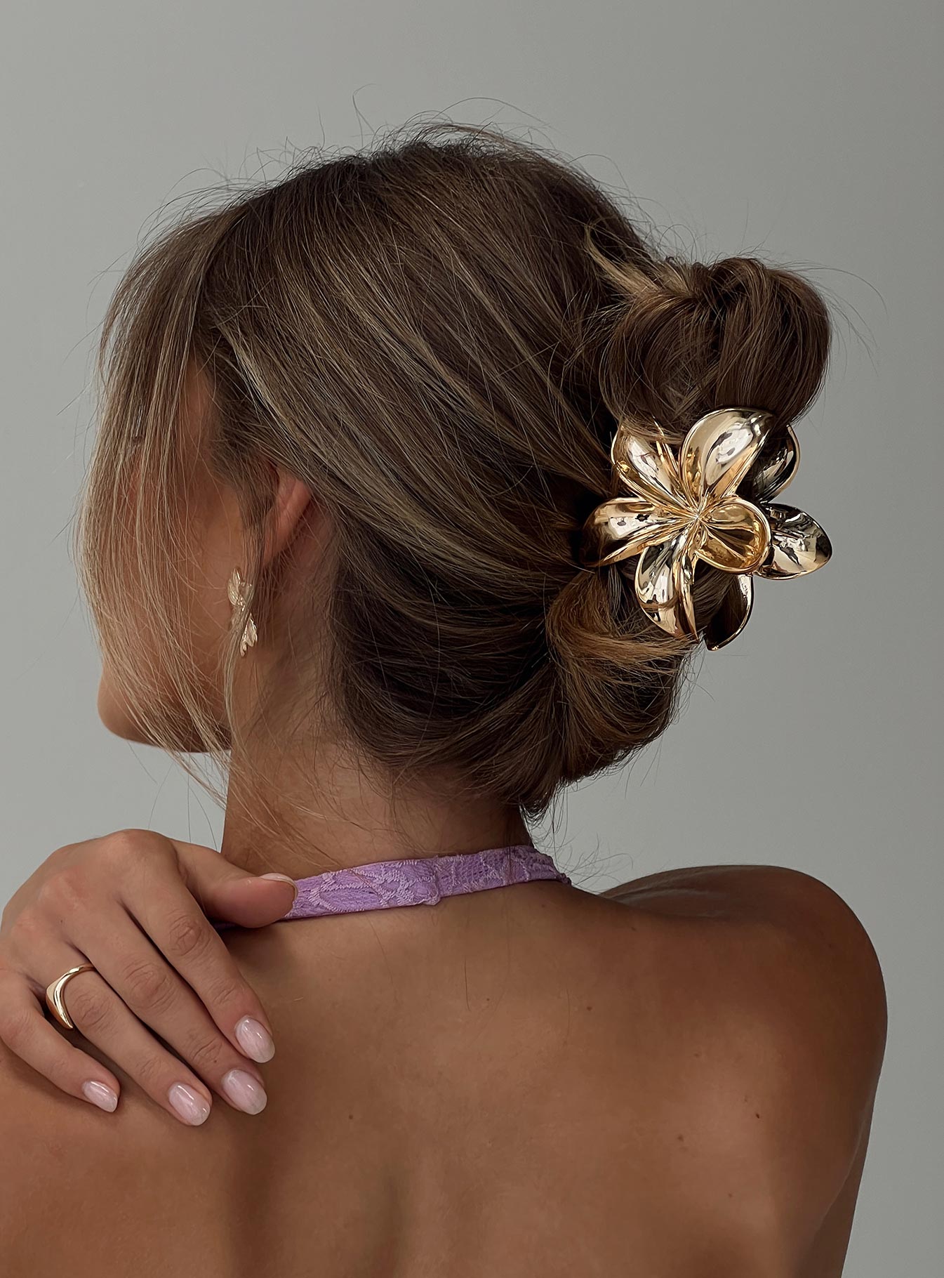 Summer Afternoons Hair Clip Gold、mySite、solidvoid