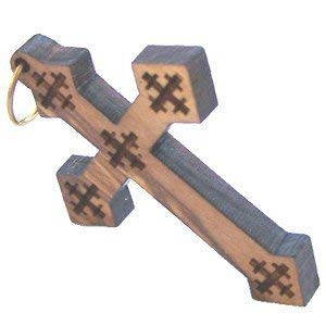 Olive wood Coptic Cross Laser Pendant(8cm or 3.15 long )、mySite、topwebapps