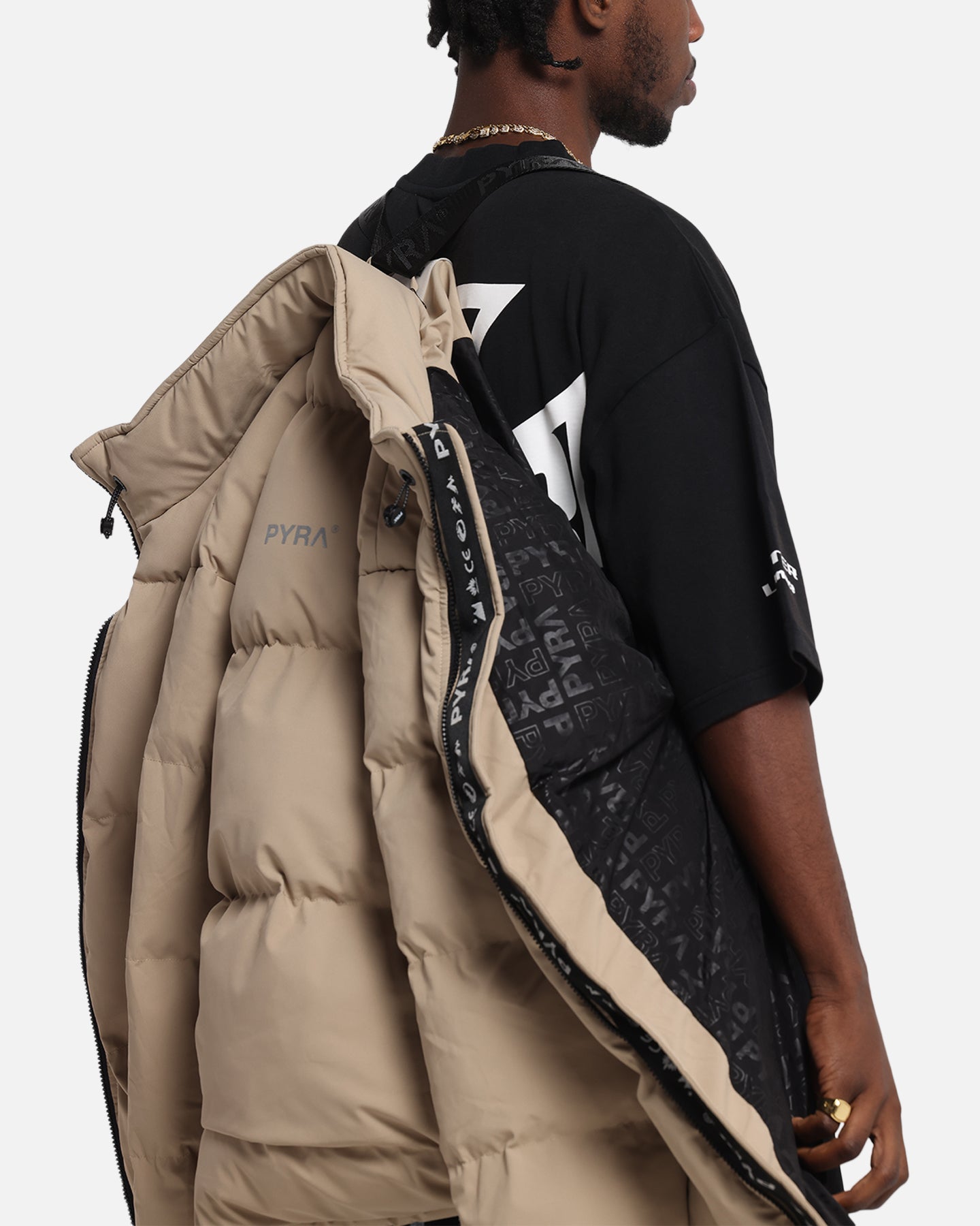 Pyra Padded Puffa Jacket Natural、mySite、zt4zffjzw