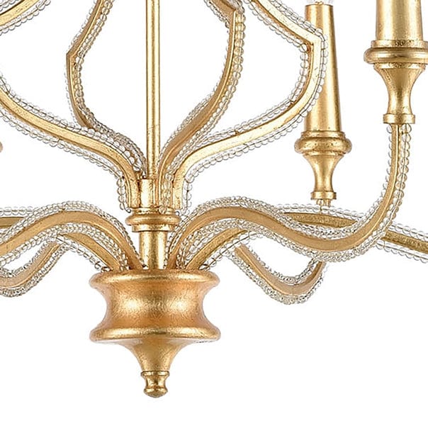 La Rochelle 6-Lght Chandelier Parisian Gold Leaf、mySite、g9winljtr
