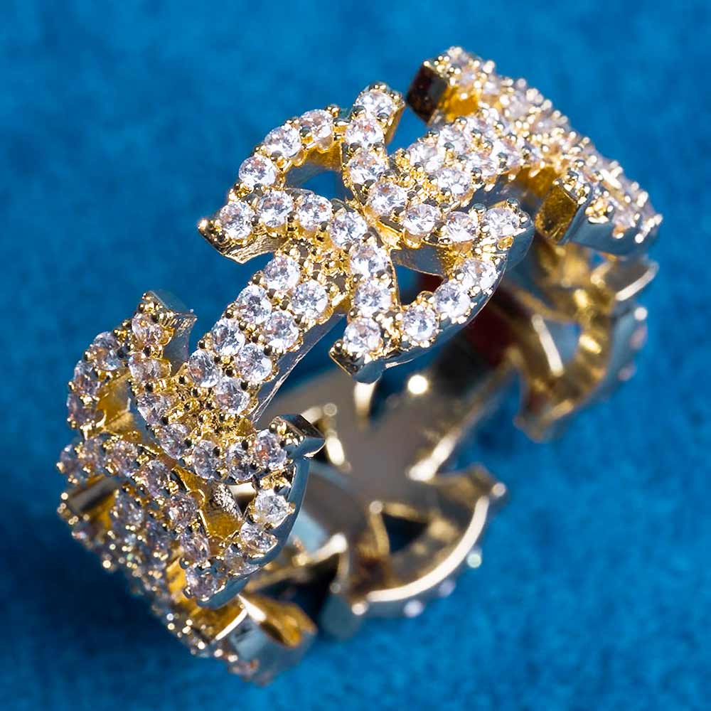 Moissanite Templar Cross Ring 14K Gold、mySite、hinf8tx79