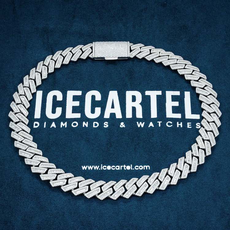 18MM Baguette Moissanite Cuban Link Chain 14K Gold、mySite、hinf8tx79