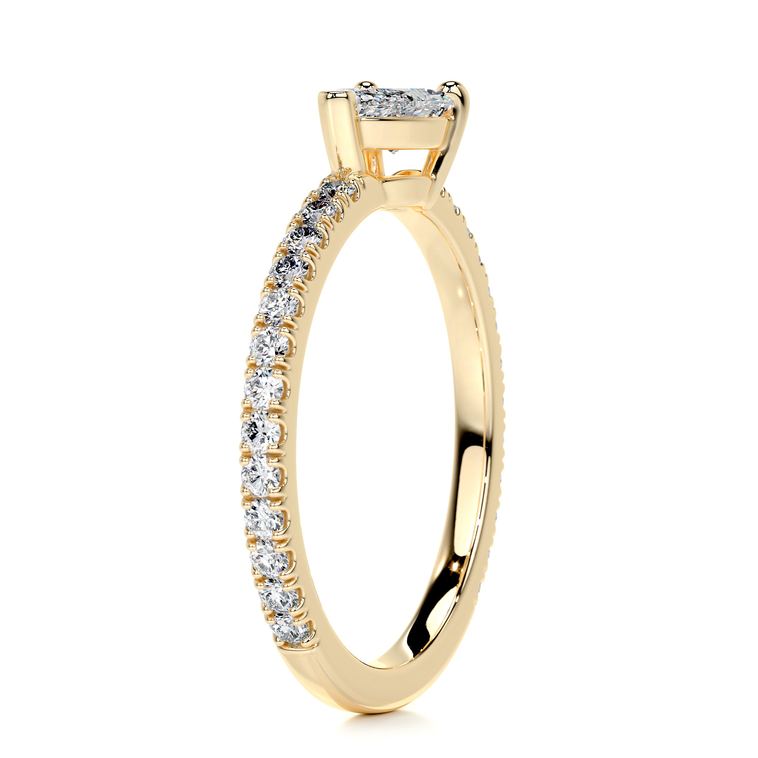 Chloe Pear Stacking Ring (0.75 Carat) -18K Yellow Gold、mySite、hinf8tx79
