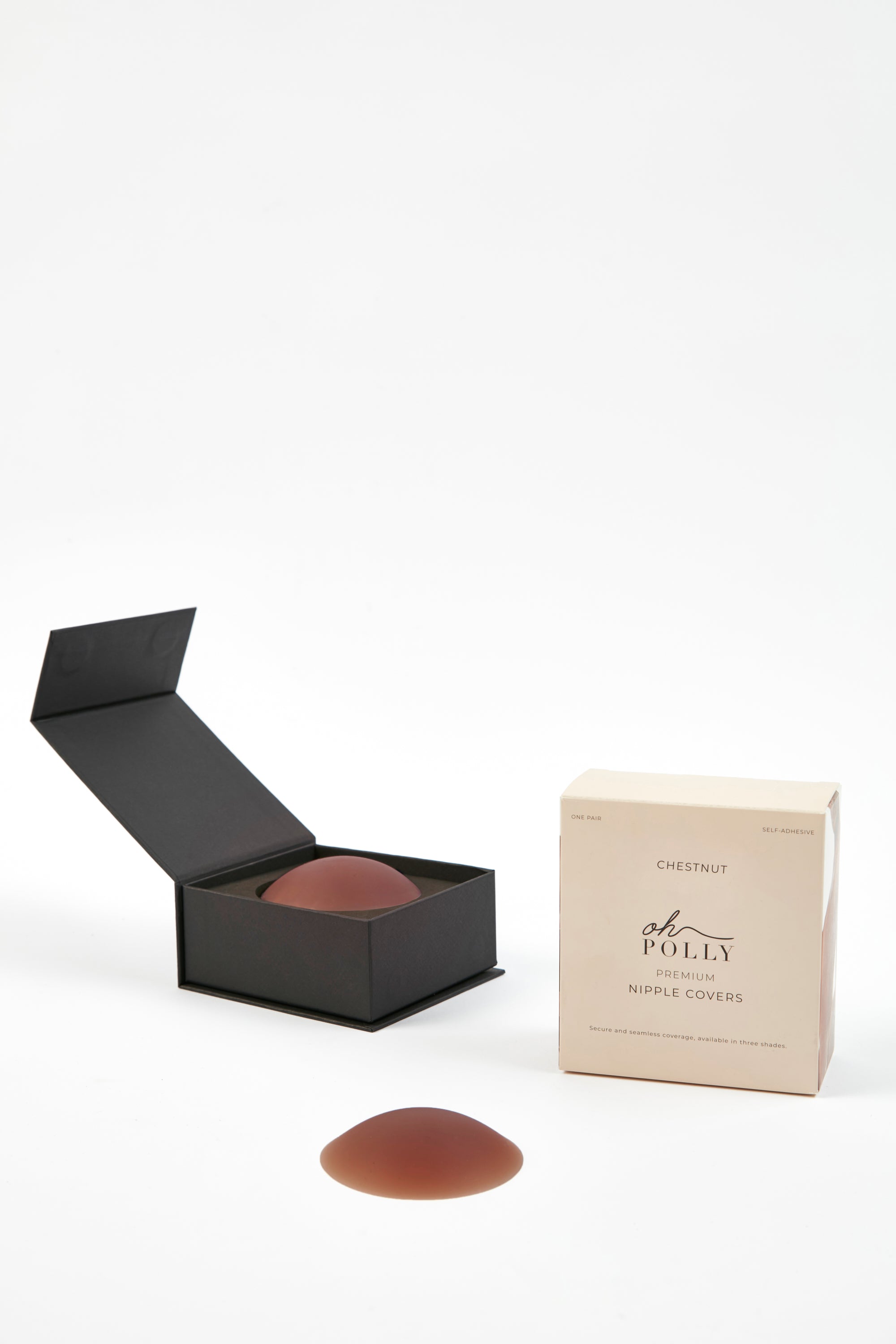 Reusable Silicone Nipple Covers in Chestnut、mySite、solidvoid