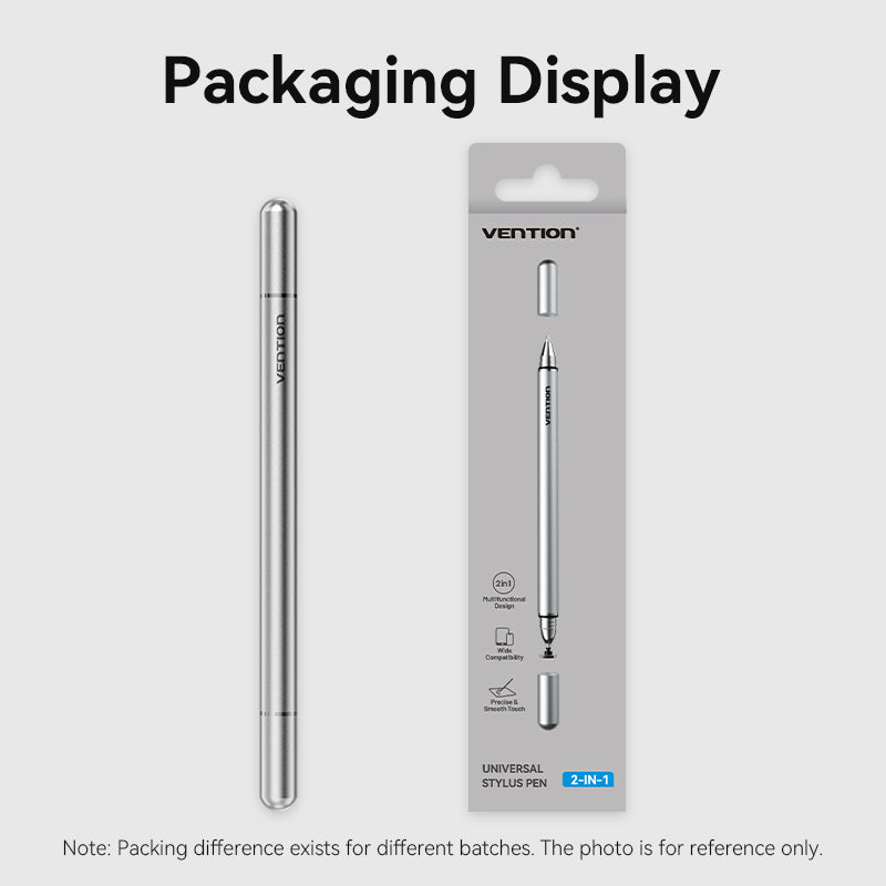 Vention 2-in-1 Stylus Pen Gray Aluminum Alloy Type、mySite、fannypackpong