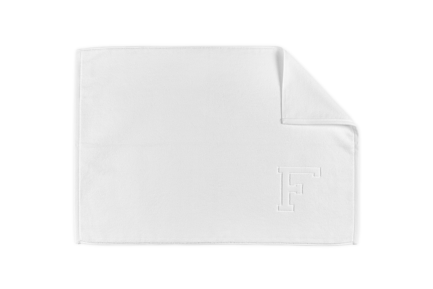  Matouk Auberge Monogrammed Bath Mat、mySite、elrpsem3k