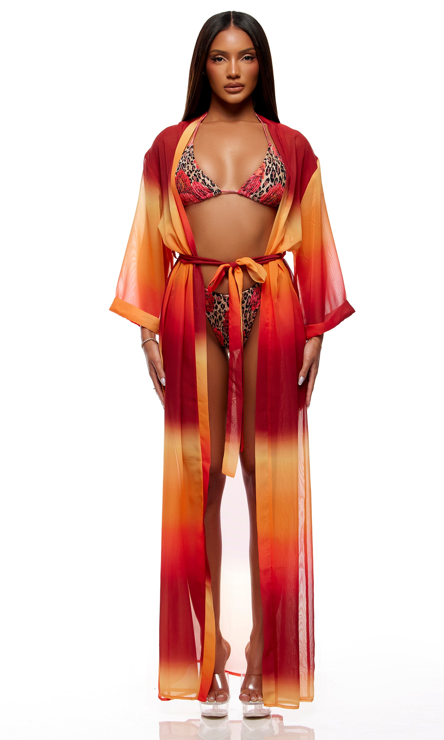 Positano Bikini Set - Cheetah Coral、mySite、bengalsvssteelers