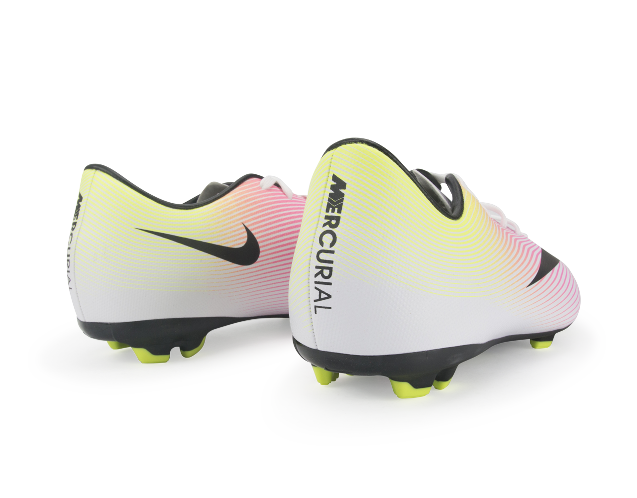 Nike Kids Mercurial Victory V FG White/Black/Volt、mySite、noshort