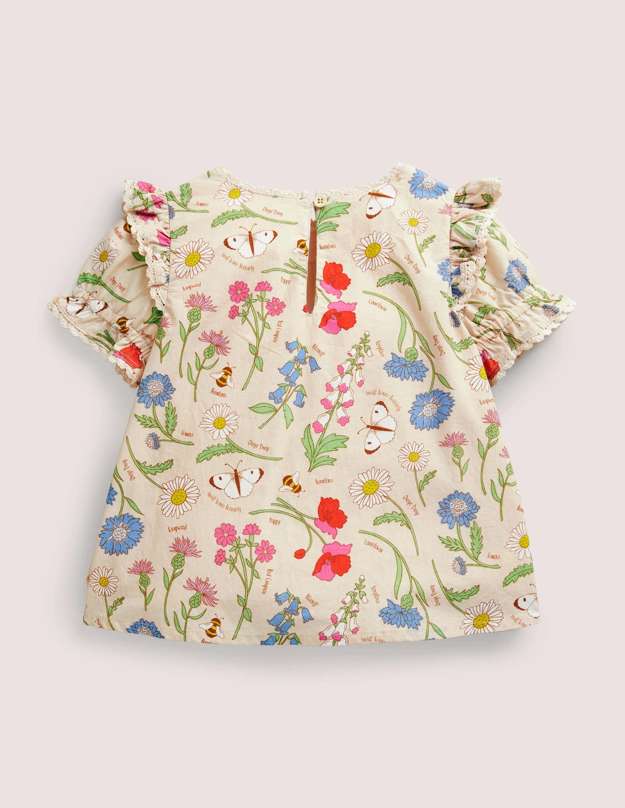  Printed Woven Blouse-Provence Dusty Pink Flowers、mySite、ashleygrahame