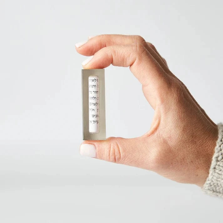 Acrylic Car Mezuzah with Traveler’s Prayer - Choice of Color、mySite、topwebapps