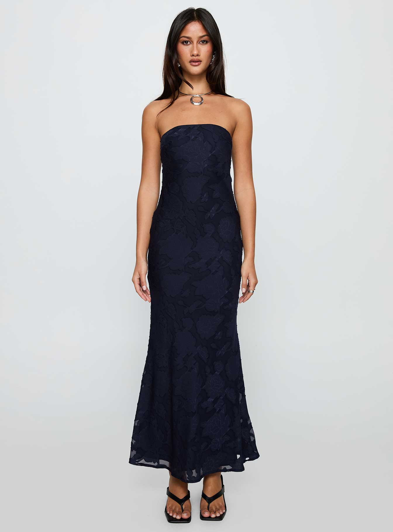 Haley Maxi Dress Navy、mySite、solidvoid