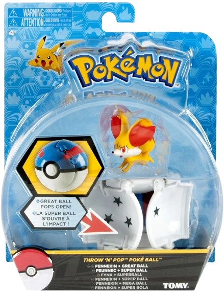 Pokemon Throw 'N' Pop Figures: Pikachu, Rotom, Fennekin and more (Individual)、mySite、waistdrama