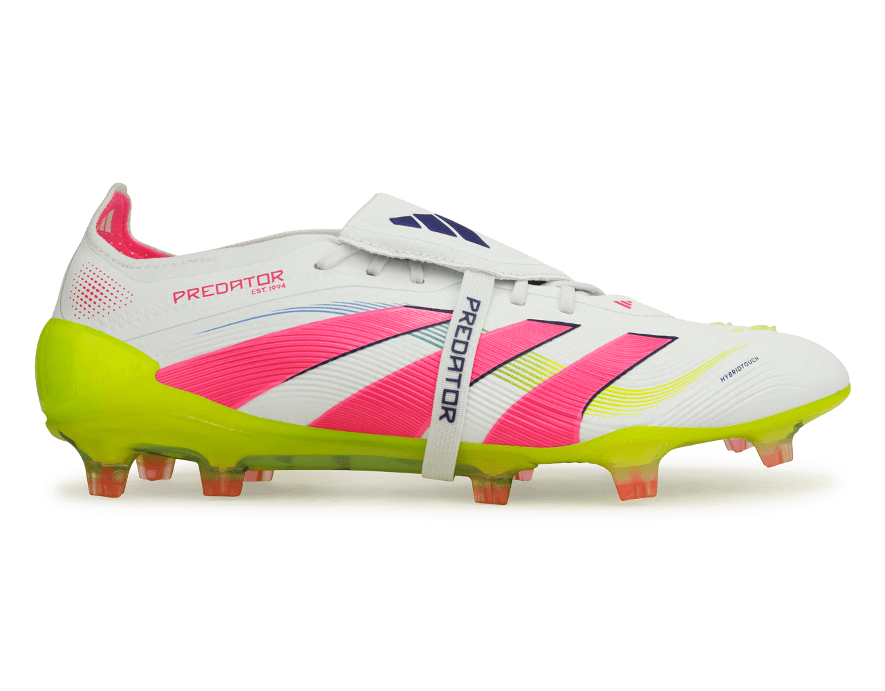 adidas Men's Predator Elite Foldover Tongue FG White/Pink/Lemon、mySite、noshort