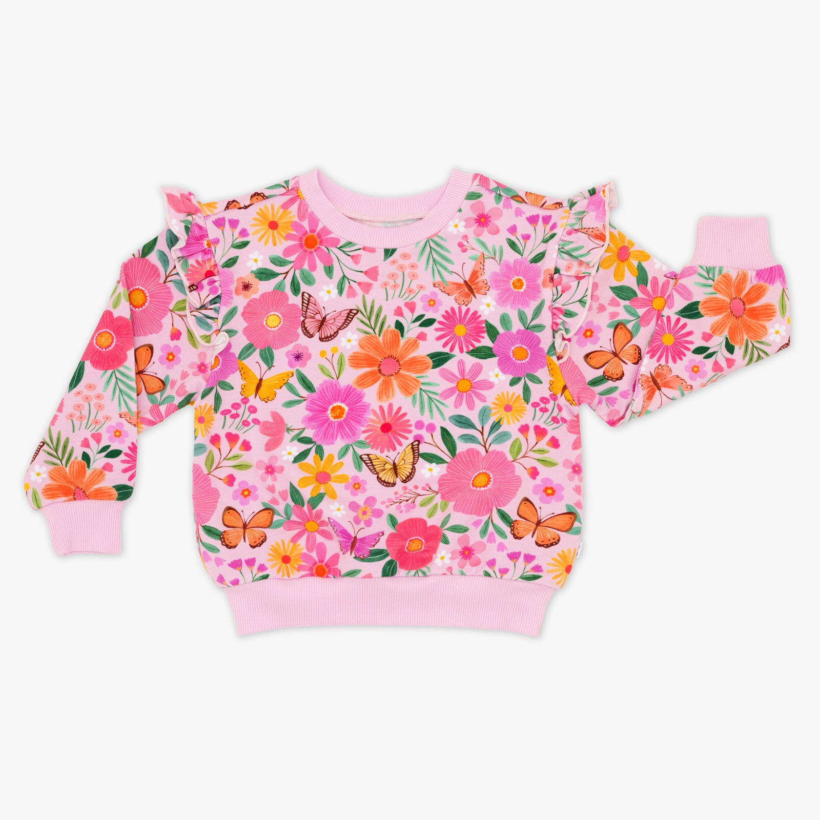Butterfly Blooms Flutter Crewneck、mySite、g9winljtr