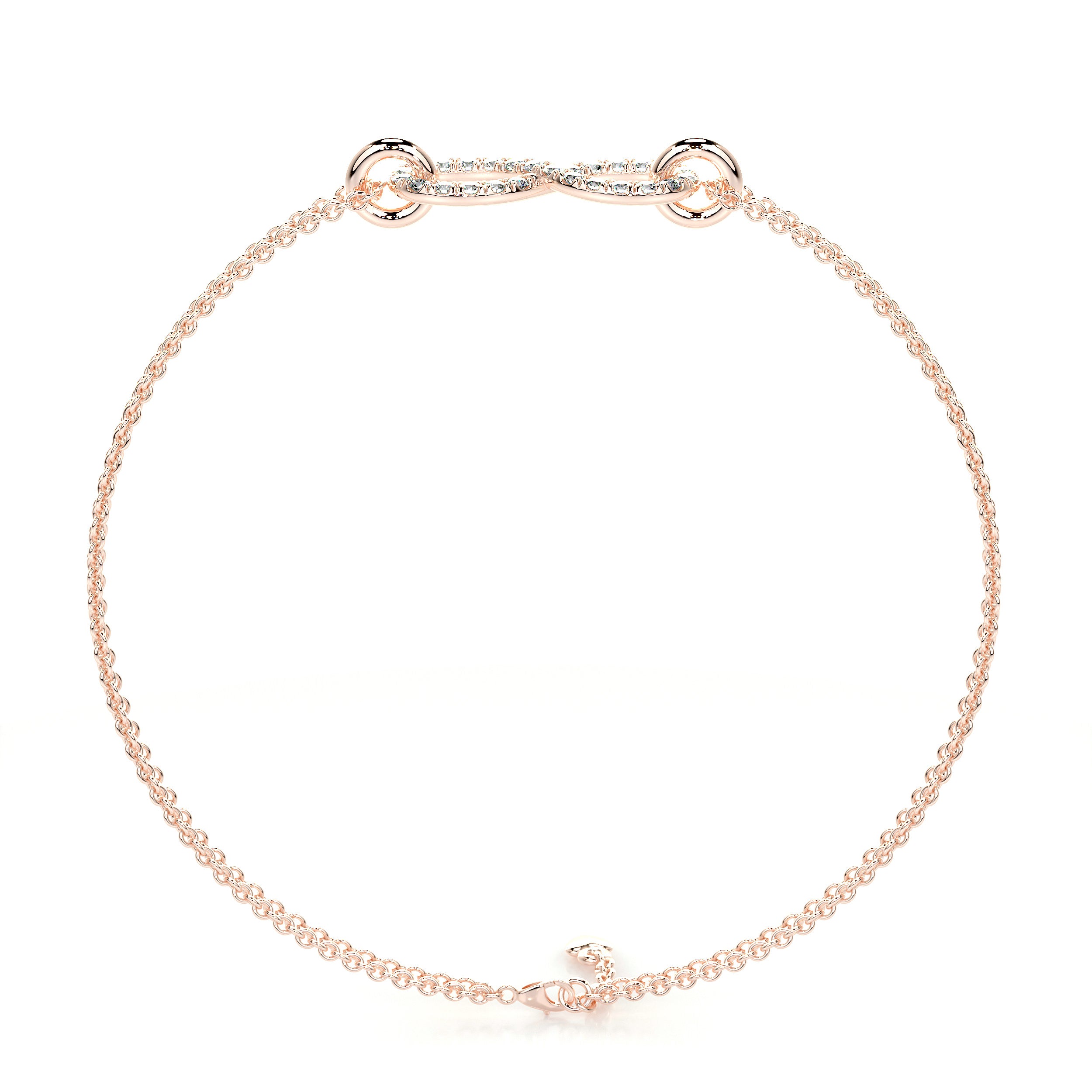 Debbie Diamonds Bracelet (0.25 Carat) -14K Rose Gold、mySite、hinf8tx79