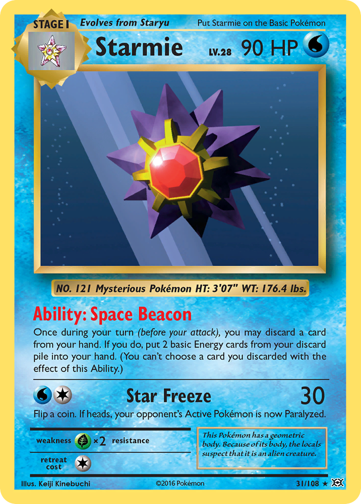 Starmie (31/108) XY: Evolutions、mySite、waistdrama