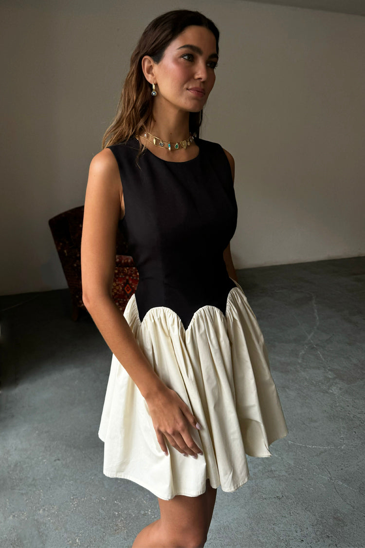 Black and Cream Mini Monika Dress、mySite、solidvoid