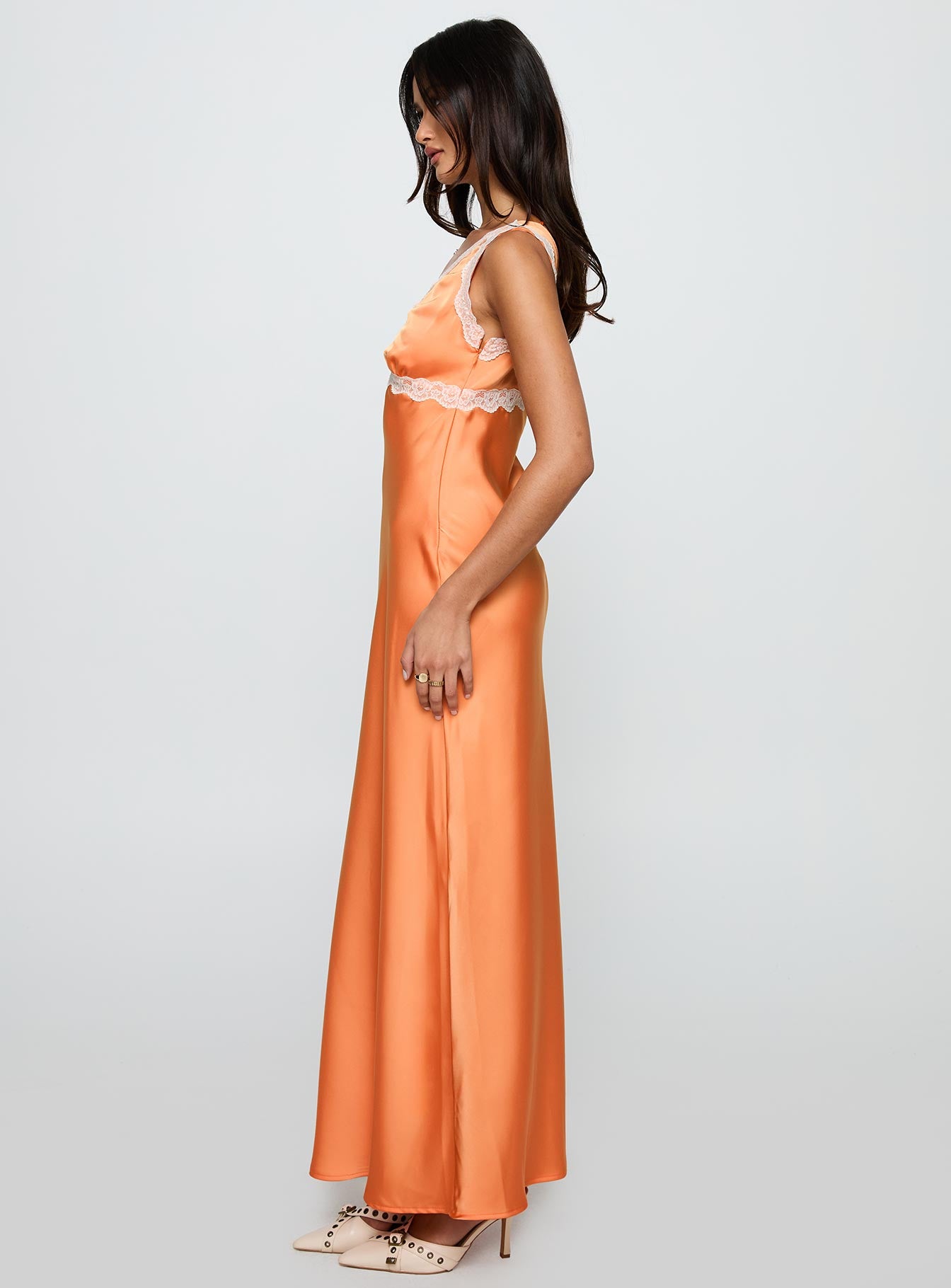 Natassja Maxi Dress Orange、mySite、solidvoid