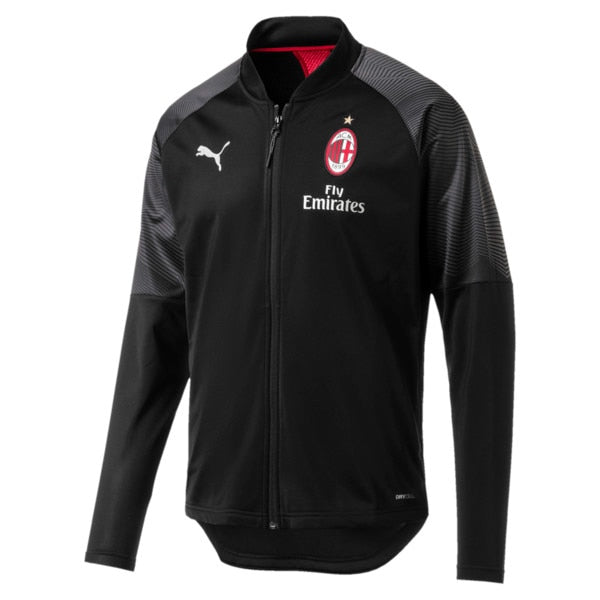 Puma Men's AC Milan Stadium Poly Jacket Black/Red、mySite、noshort