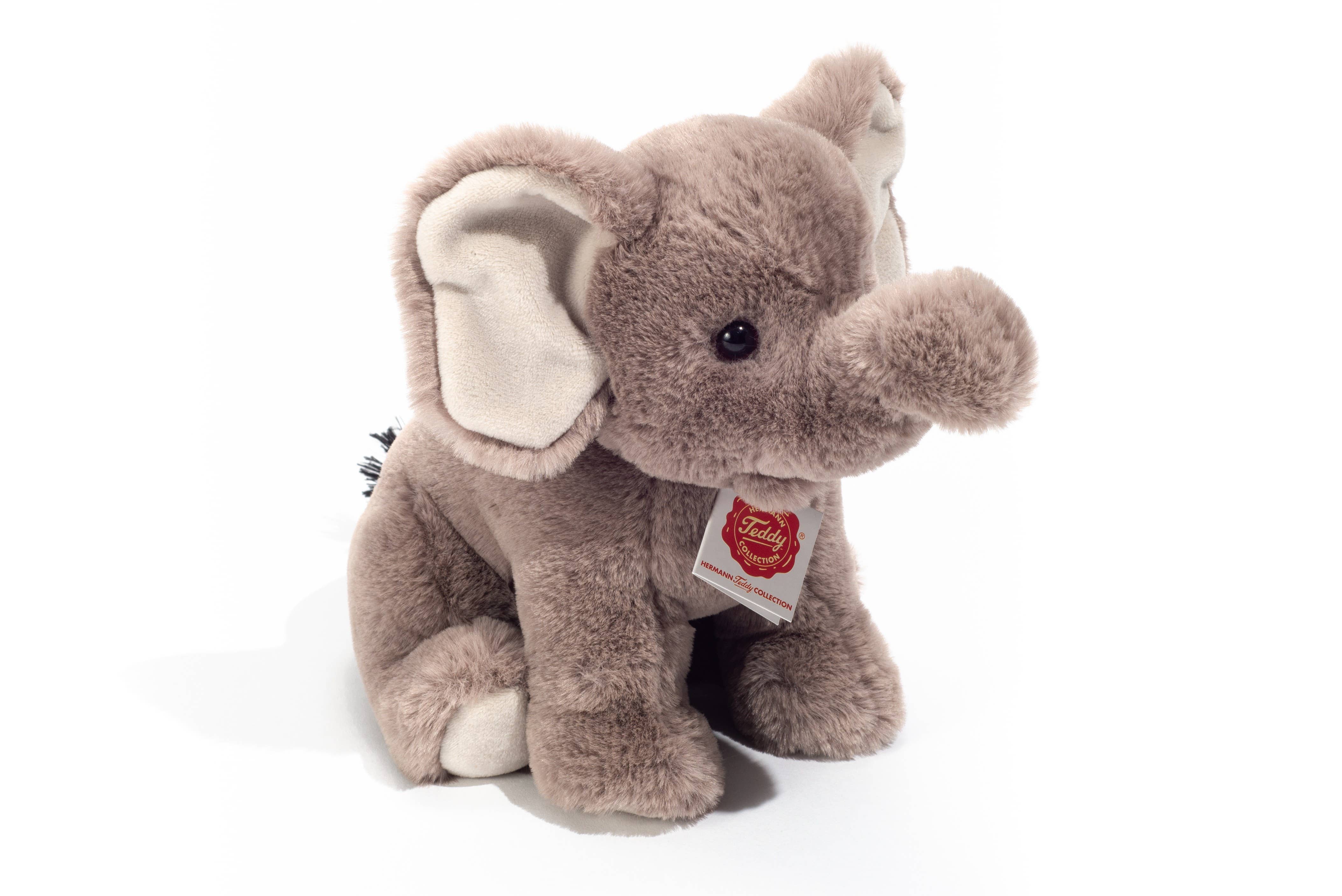 Soft Small Floppy Sitting Elephant 25 cm by Teddy Hermann、mySite、g9winljtr