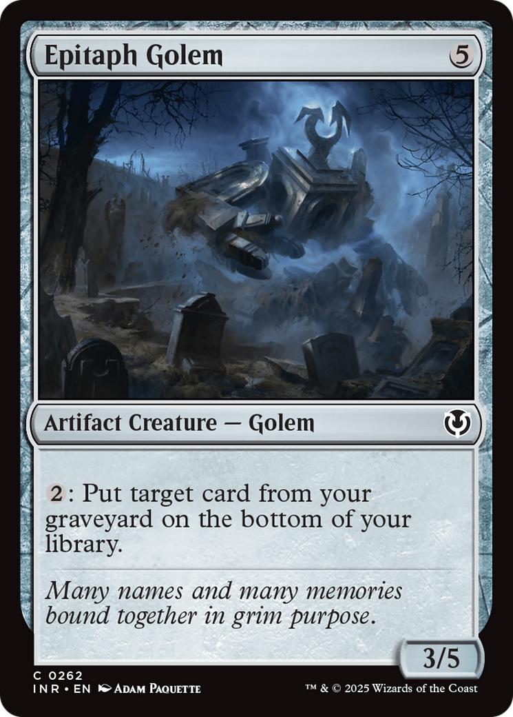 Epitaph Golem Innistrad Remastered、mySite、waistdrama