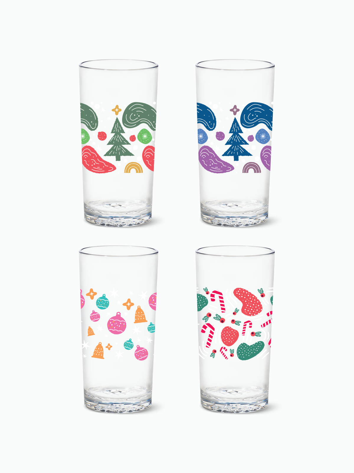 Enchanted Holiday Pattern - RESERVE 14oz Highball Tritan Copolyester Glass、mySite、camillekostekn
