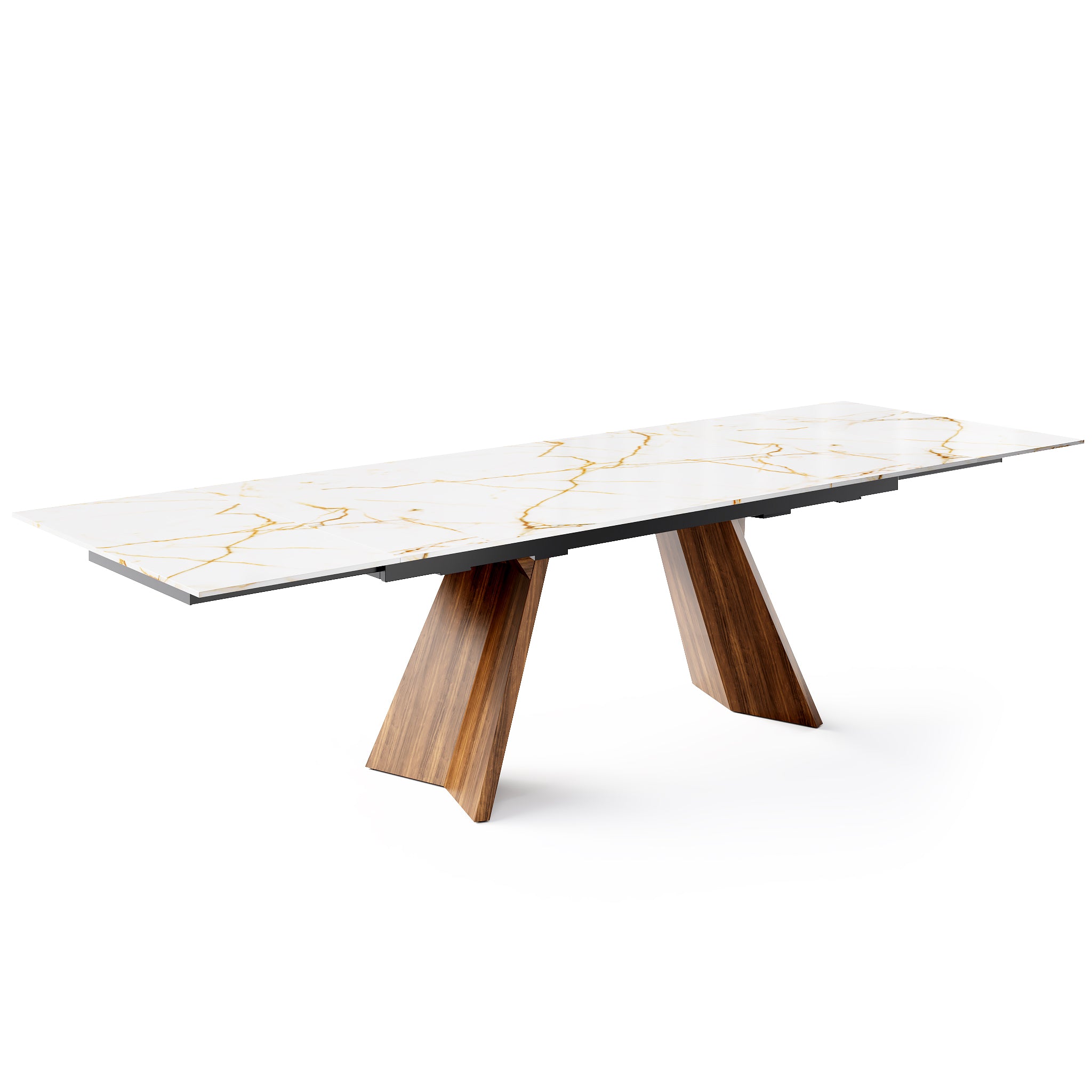  Icaro Extendable Dining Table with Marble and Ceramic Top Options、mySite、sugarbowlscore