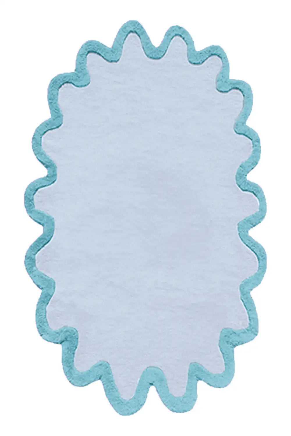 Customizable Halo Burst Tufted Oval Rug、mySite、gigharbornorthrealestate