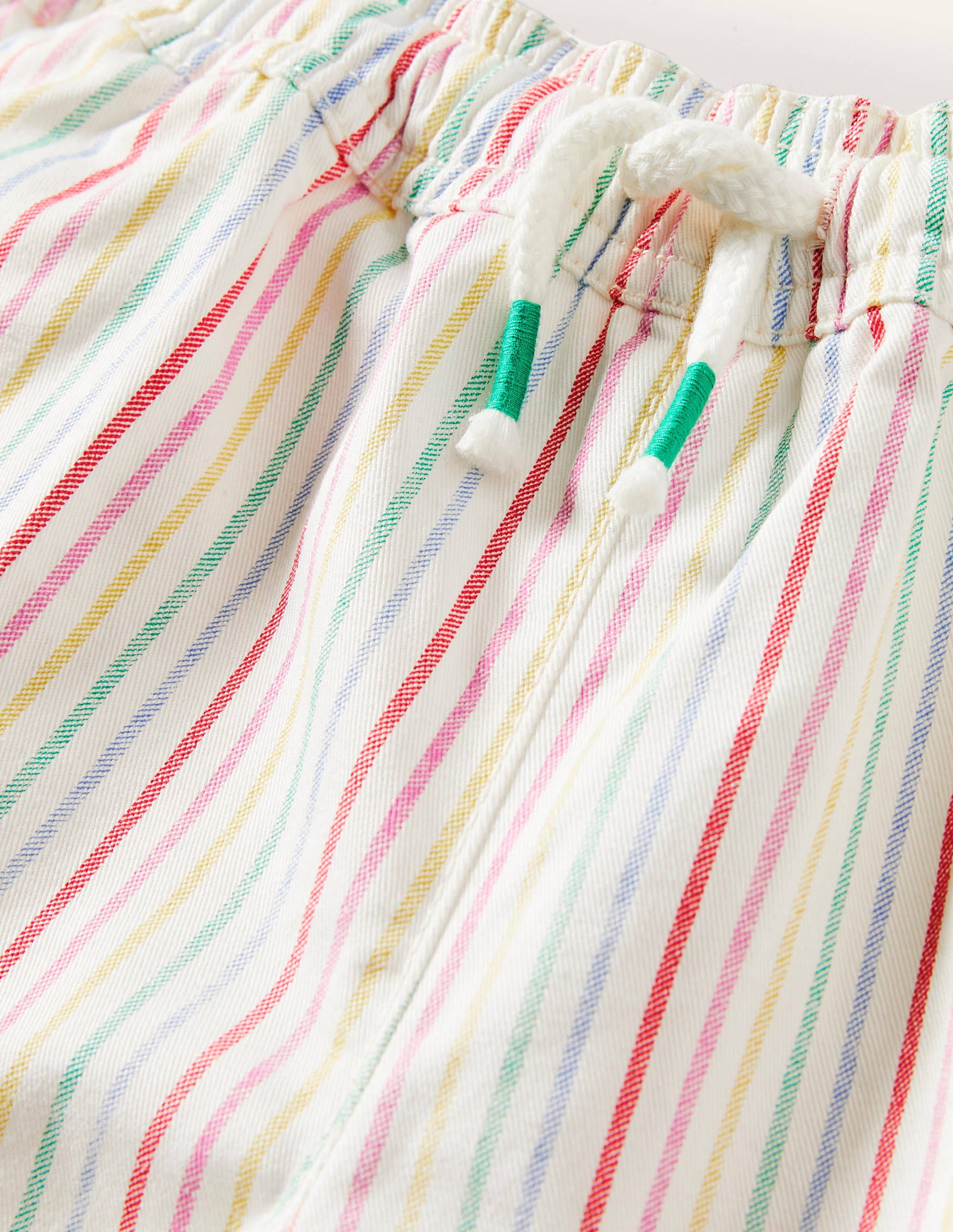  Heart Pocket Shorts-Ivory/ Multi Stripe、mySite、ashleygrahame